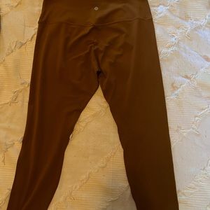 Lululemon size 12 HR Align 25” in copper gold
